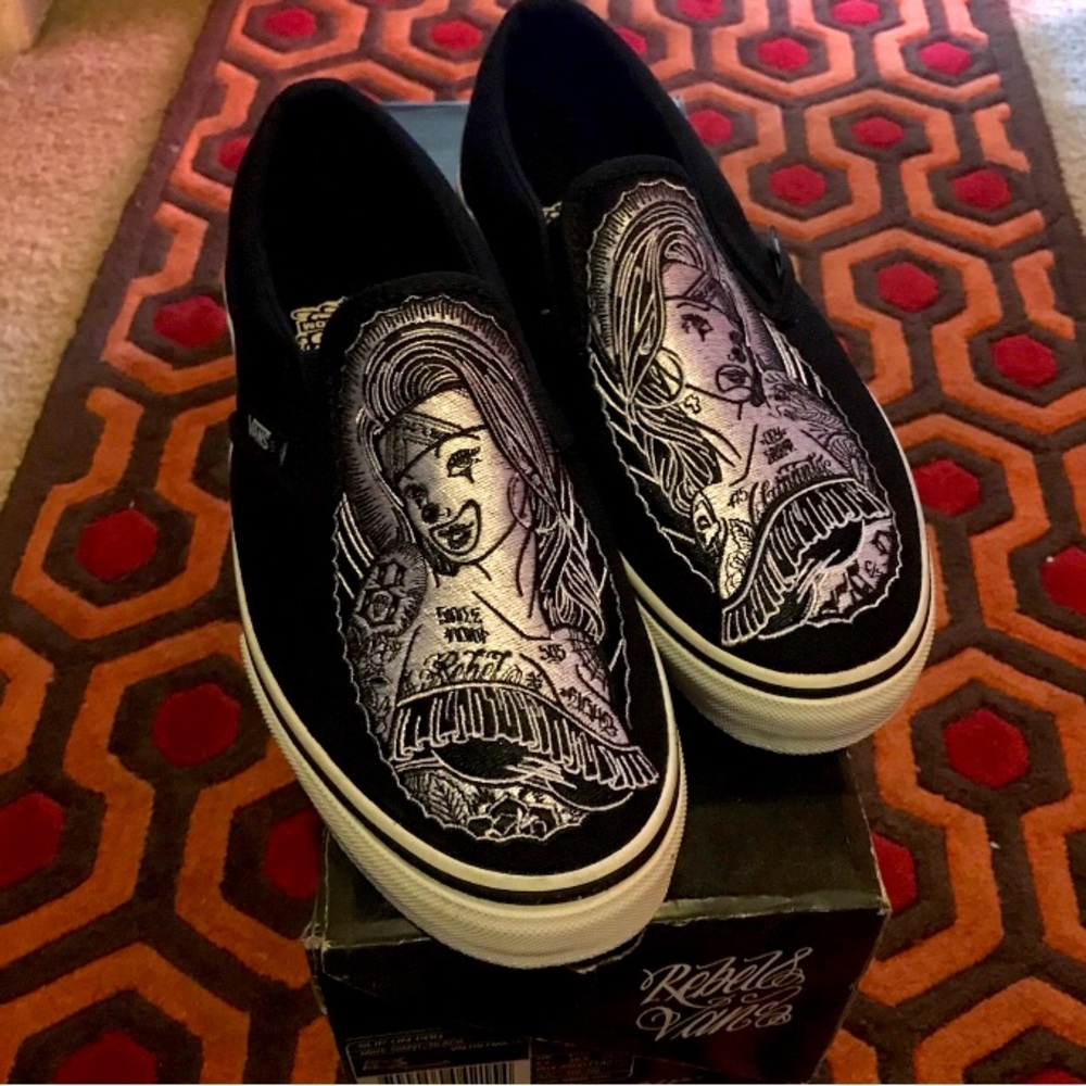 Vans Rebel 8 Limited edition Slip ons *Rare 2008 *Brand New in box